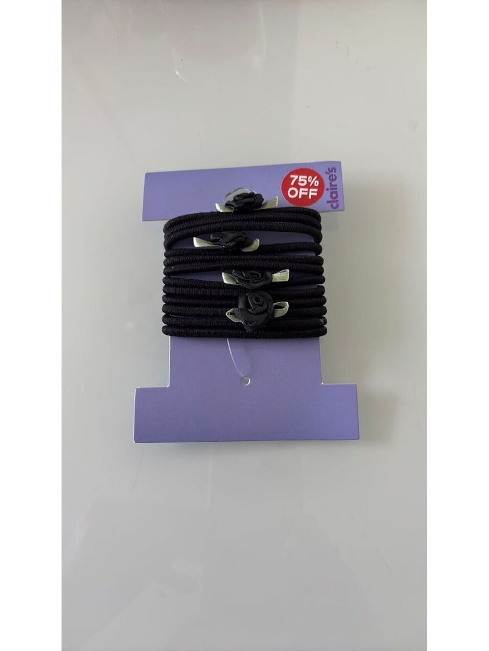 12 pack floral hair ties